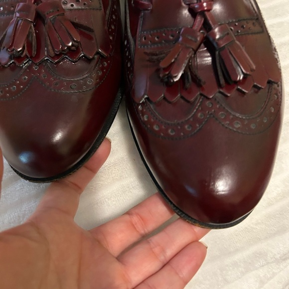 Peter Huber Men's ox blood Loafers sz 10.5 - Picture 6 of 10